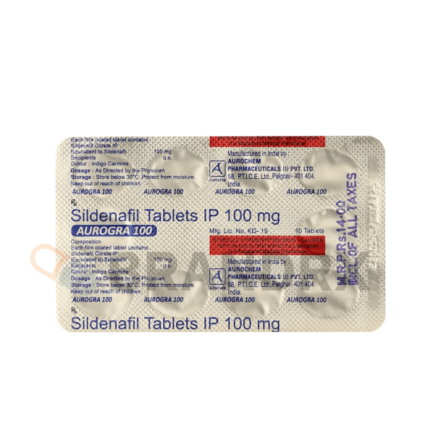 Aurogra 100 mg Aurochem Pharmaceuticals - Image 2