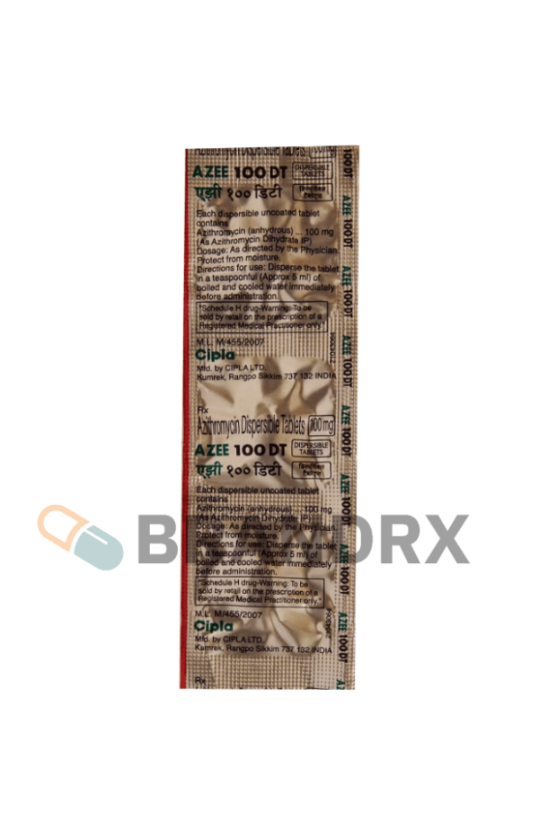 Azee DT 100 mg Cipla - Image 3
