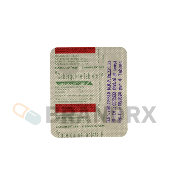 Cabgolin 0.25 mg Sun Pharmaceuticals Industries - Image 4