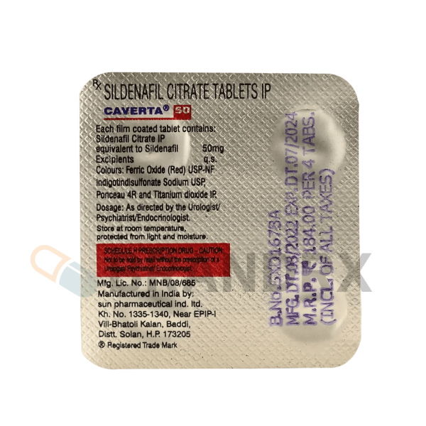 Caverta 50 mg Ranbaxy - Image 2