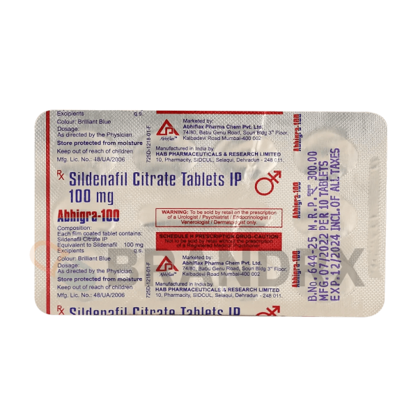 Abhigra 100 mg HAB Pharmaceuticals - Image 4
