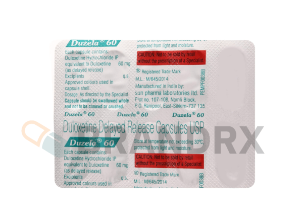 Duzela 60 mg Sun Pharmaceuticals Industries - Image 2